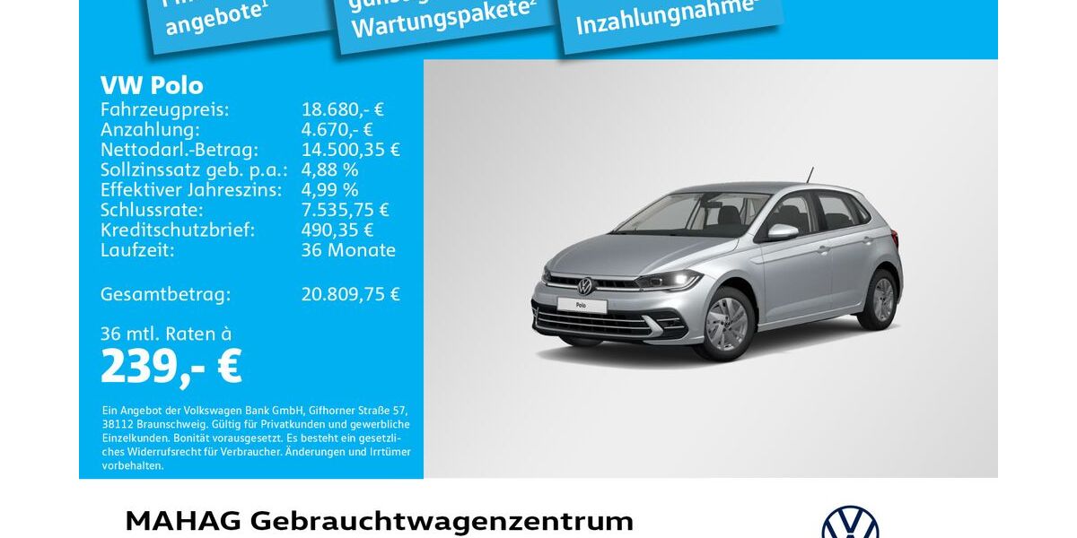 VW Polo 48.627 km 18.680 &euro; München 80935