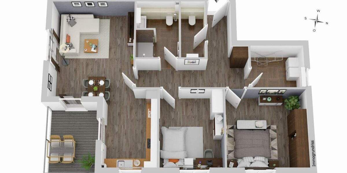 Etagenwohnung Eystrup - 3 Zimmer, 102 m&sup2;, 295.000&euro; | Angebot:25770427