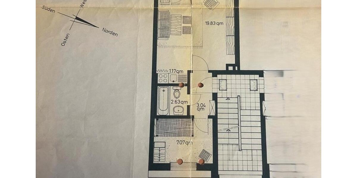 Hochparterre Wilhelmshaven Heppens - 1.5 Zimmer, 38 m&sup2;, 125.000&euro; | Angebot:26992578