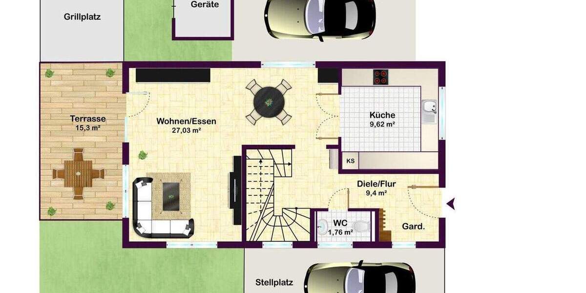 Einfamilienhaus Eching Günzenhausen - 5 Zimmer, 123 m&sup2;, 1.049.000&euro; | Angebot:24547117