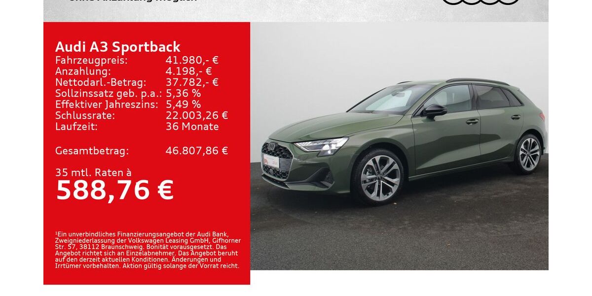 Audi A3 9.500 km 41.980 &euro; Würzburg 97076