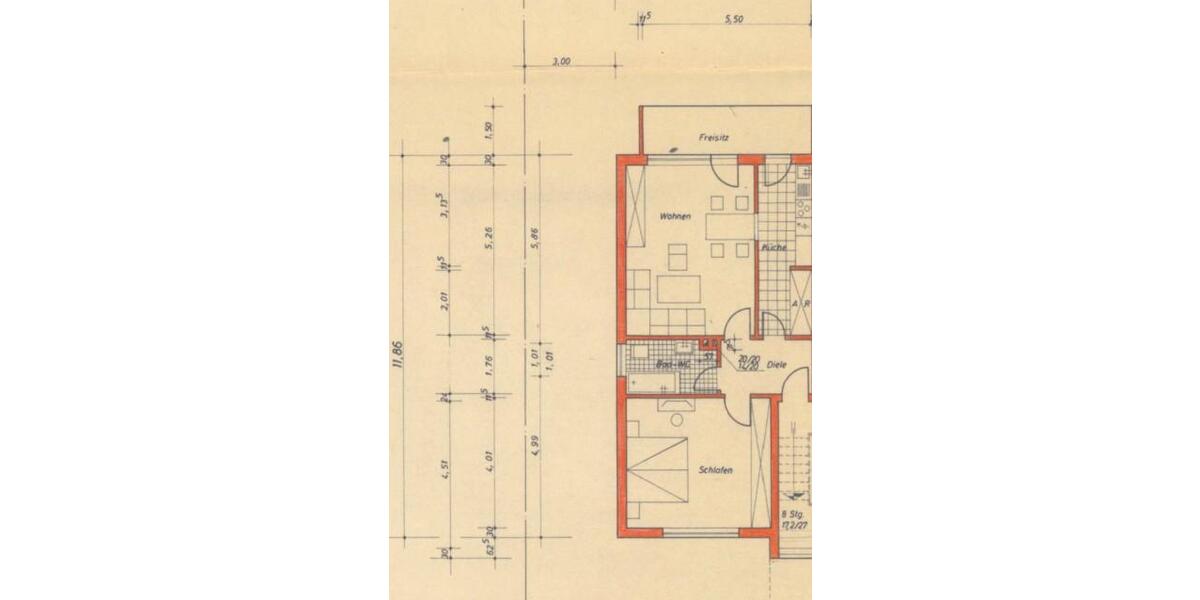 Erdgeschoßwohnung Remscheid - 2 Zimmer, 62 m&sup2;, 605&euro; | Angebot:25857331