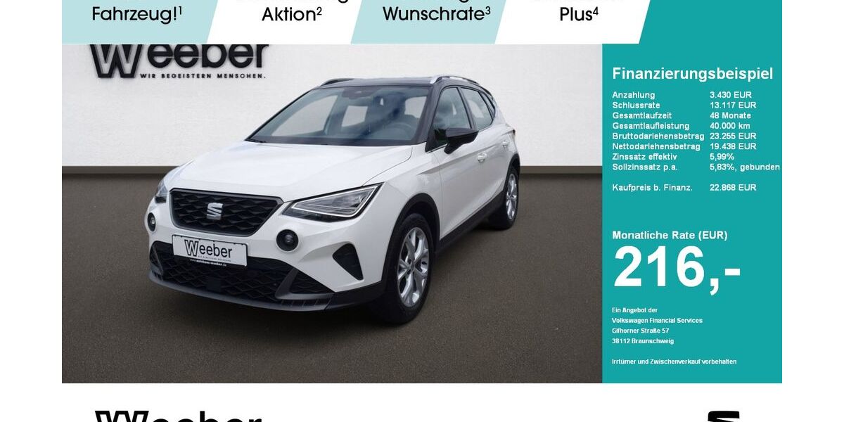 Seat Arona 27.383 km 22.868 &euro; Calw 75365