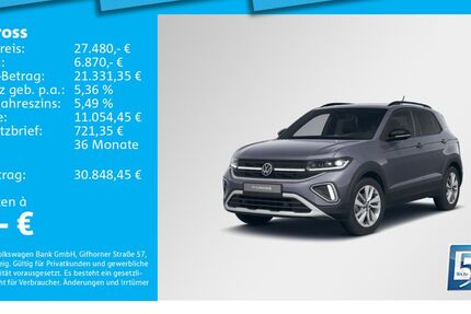 VW T-Cross 5.283 km 27.480 &euro; München 80935