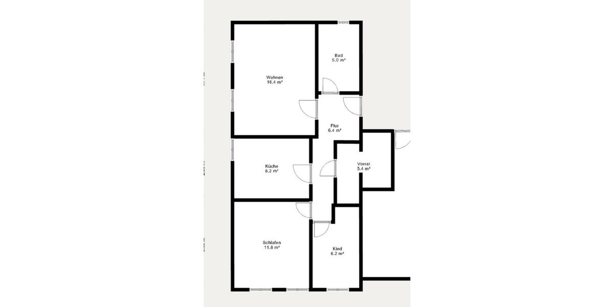Dachgeschoßwohnung Brüel - 3 Zimmer, 59 m&sup2;, 475&euro; | Angebot:26113305