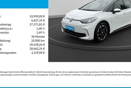 VW ID.3 21.400 km 31.479 &euro; Mühlhausen/Thüringen 99974