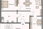 Etagenwohnung Halle (Saale) Innenstadt - 2 Zimmer, 52 m&sup2;, 472&euro; | Angebot:26891628