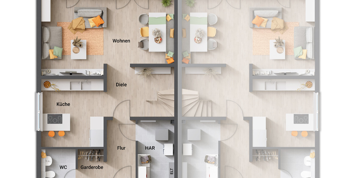 Unabhängigkeit und Nähe - beides ideal kombiniert im Town & Country Doppelhaus in Eschwege OT Obe... 5 zimmer