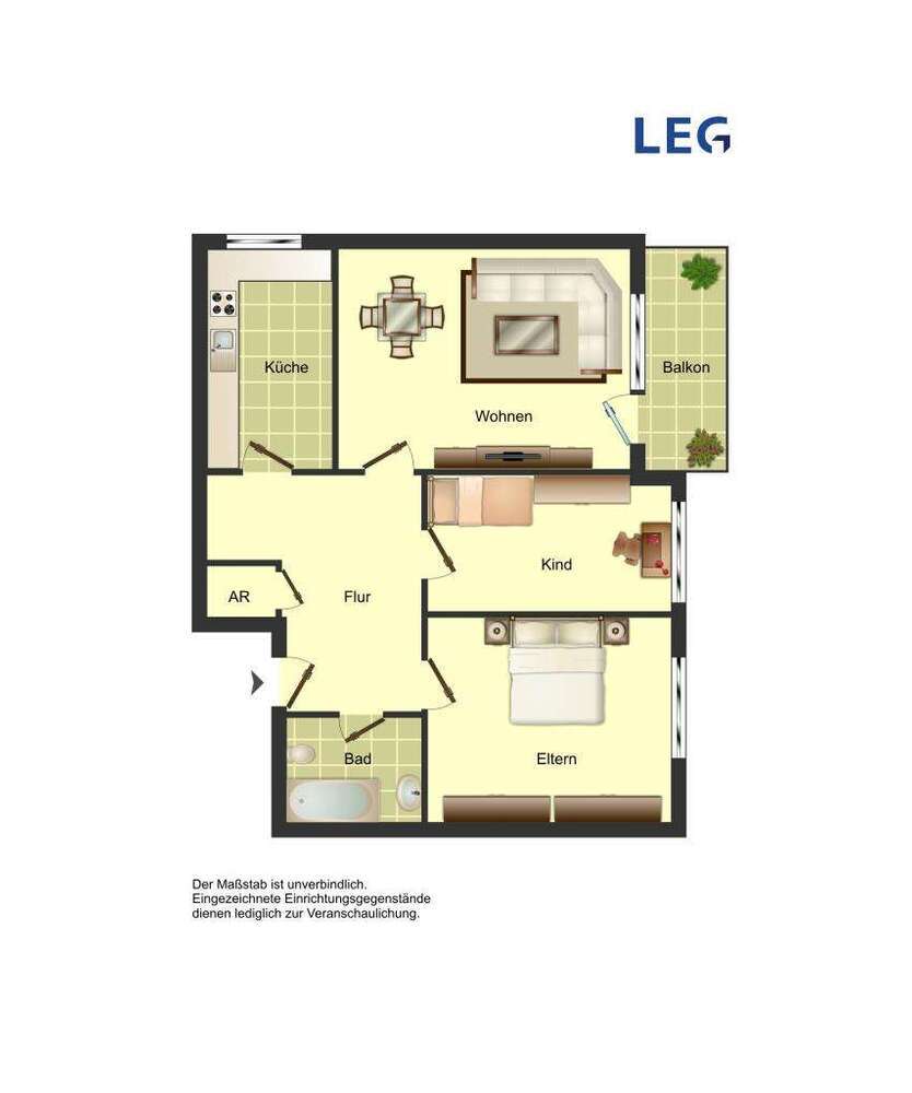Wohnung zum Mieten in Bergkamen 539 € 80.64 m²