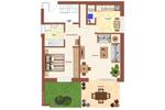Erdgeschoßwohnung Leer (Ostfriesland) - 2 Zimmer, 52 m&sup2;, 199.000&euro; | Angebot:26335031