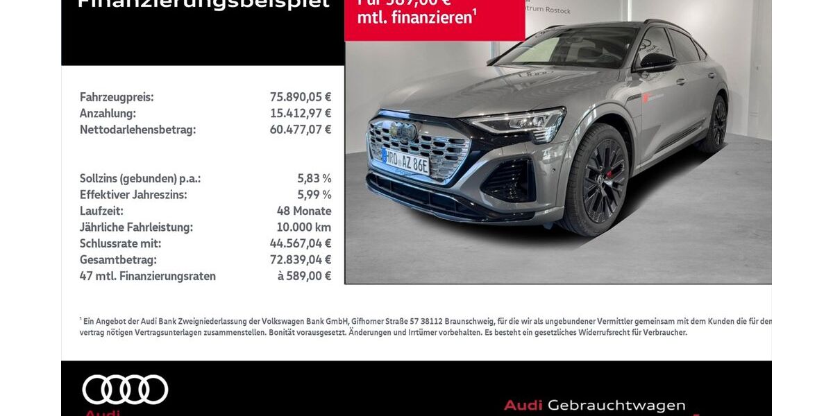 Audi Q8 7.581 km 75.890 &euro; Rostock 18059