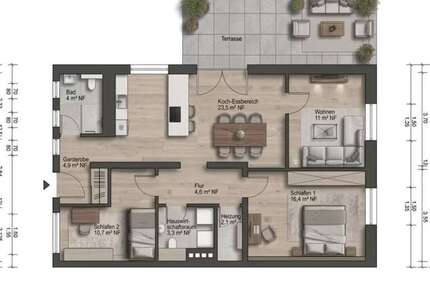 Wohnung Bielefeld Schildesche - 3 Zimmer, 85 m&sup2;, 278.000&euro; | Angebot:27113307
