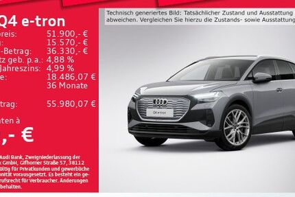 Audi Q4 e-tron 8.458 km 51.900 € München 81825