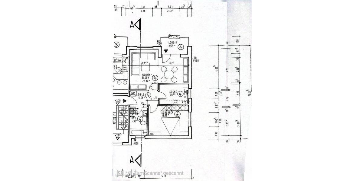 Etagenwohnung Ahaus - 2 Zimmer, 57 m&sup2;, 540&euro; | Angebot:26879146