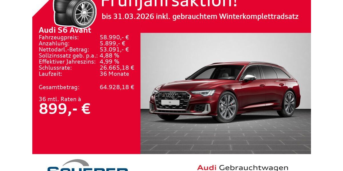Audi S6 26.910 km 58.990 &euro; Saarbrücken 66115