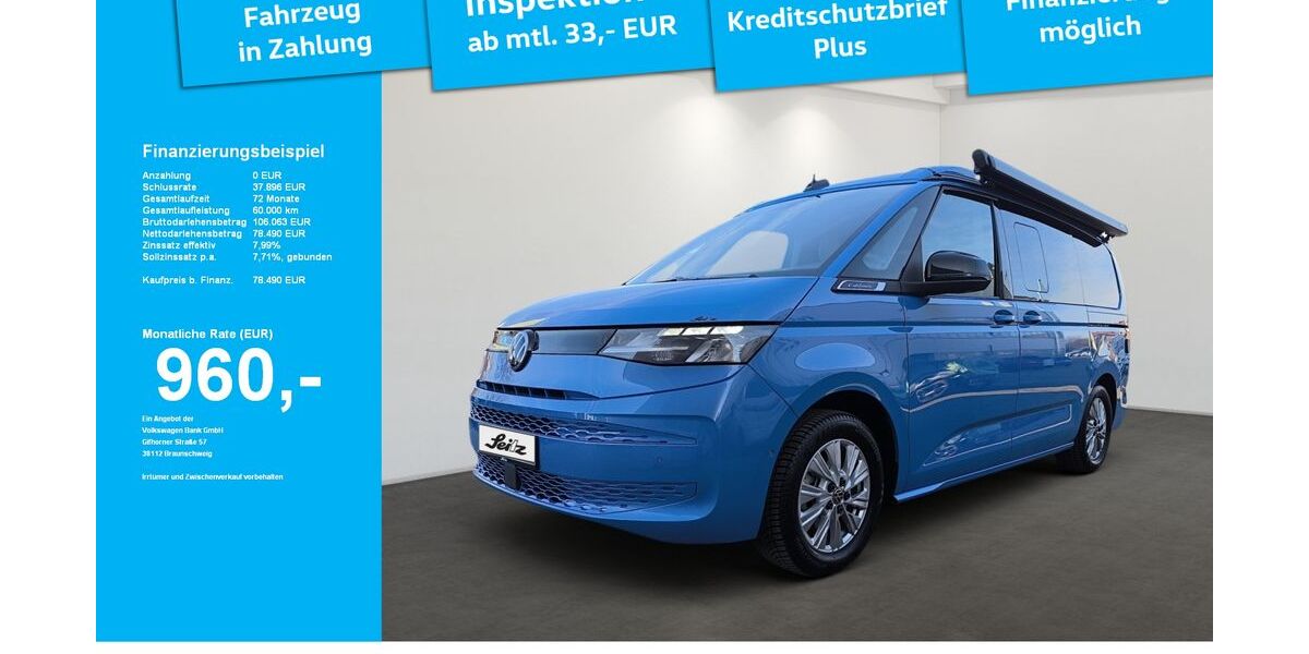 VW T7 California 2.500 km 69.948 &euro; Kempten 87437