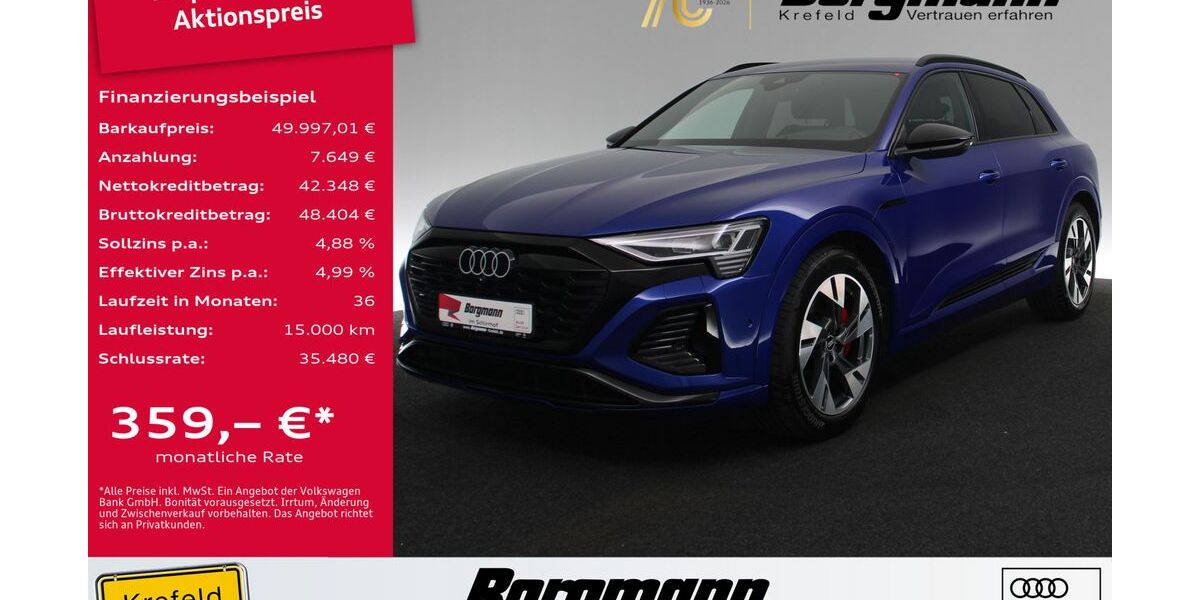 Audi Q8 e-tron 51.202 km 49.997 &euro; Krefeld 47803