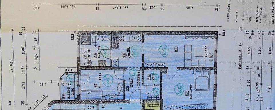 Etagenwohnung Arnstadt - 3 Zimmer, 74 m&sup2;, 580&euro; | Angebot:25570573