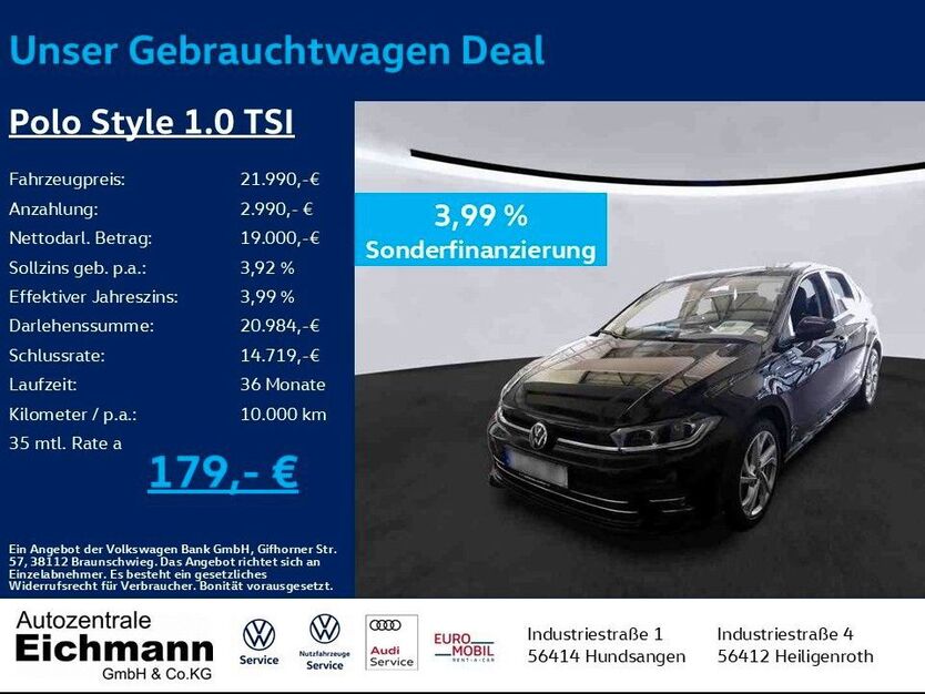 VW Polo 35.850 km 21.990 € Heiligenroth 56412