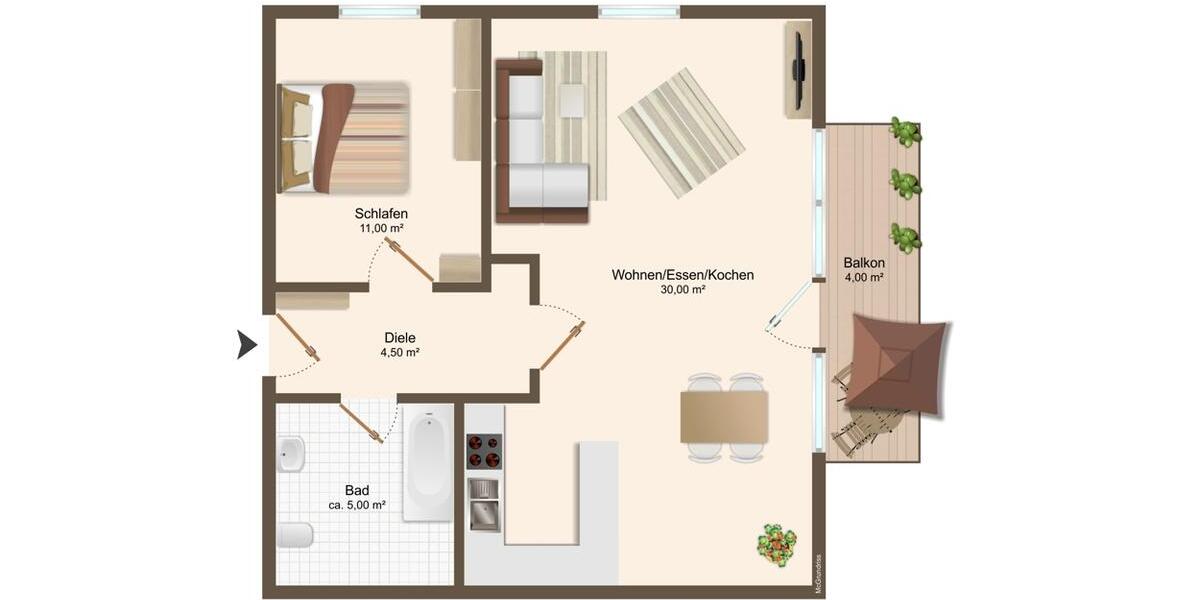 Besichtigung am 05.12 um 14 Uhr im Schönetweg 21, kleine DG-Wohnung in Kreuth am Tegernsee – 2 zimmer