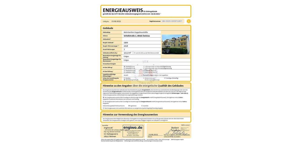 Etagenwohnung Zwickau Innenstadt - 3 Zimmer, 86 m&sup2;, 688&euro; | Angebot:25692368