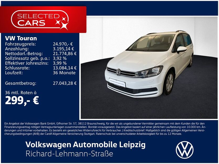VW Touran 88.389 km 24.970 € Leipzig 04277