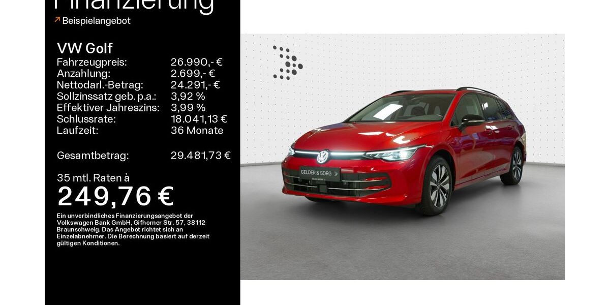 VW Golf 20.100 km 26.990 &euro; Haßfurt 97437