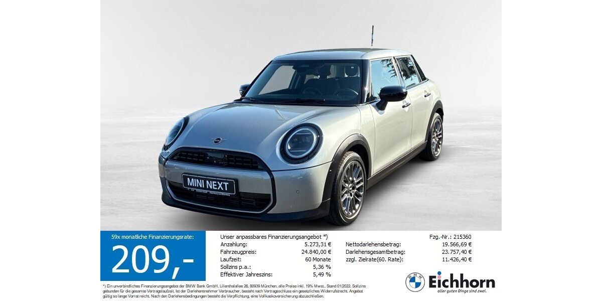 Mini Cooper C 9.900 km 24.250 &euro; Miltenberg 63897
