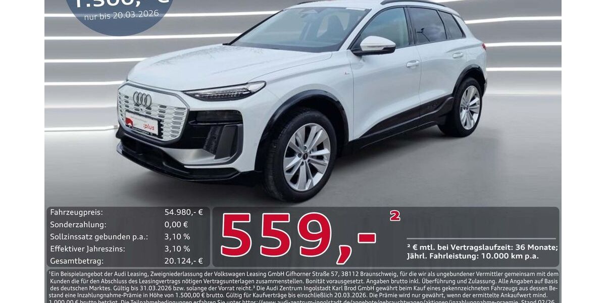Audi Q6 e-tron 7.052 km 54.980 &euro; Ingolstadt 85057