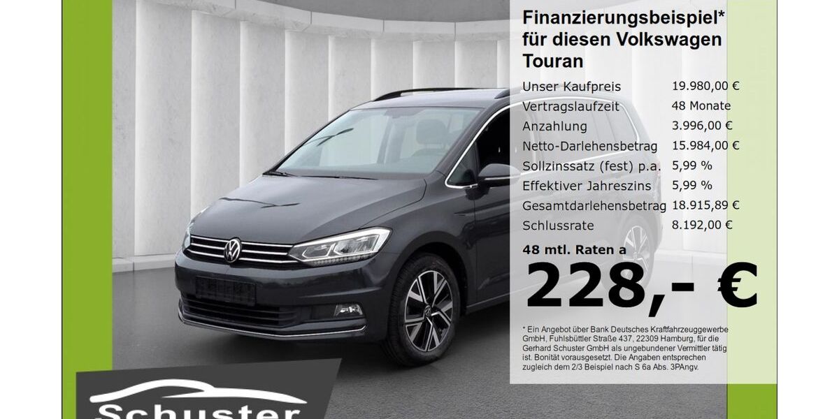 VW Touran 124.881 km 18.980 &euro; Ruhstorf 94099