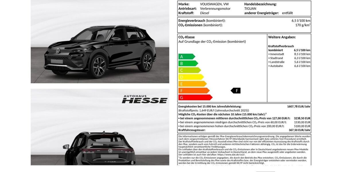VW Tiguan 14.900 km 54.950 &euro; Sottrum 27367