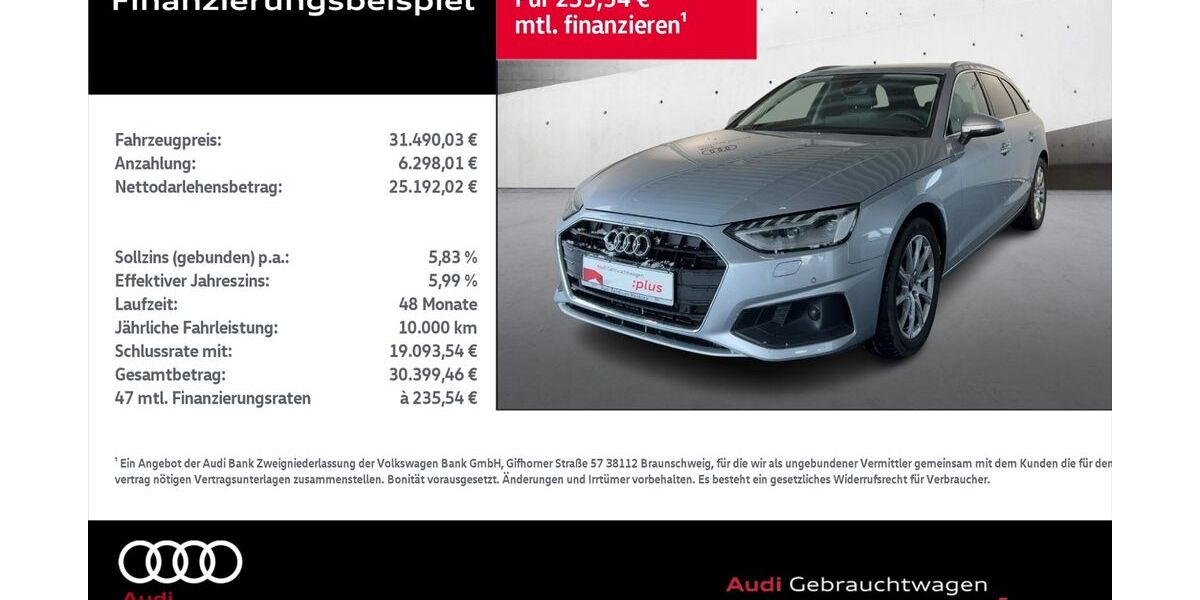Audi A4 40.689 km 31.490 &euro; Rostock 18059
