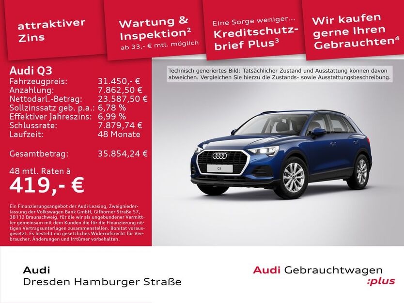 Audi Q3 11.513 km 31.450 € Dresden 01067
