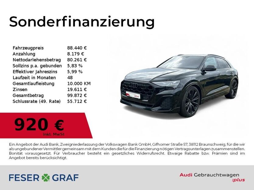 Audi Q8 20.460 km 88.440 € Dessau-Roßlau 06844