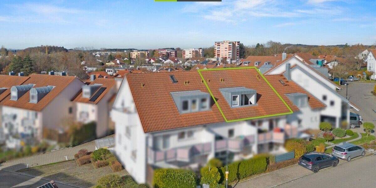 360° I Sofort bezugsfreie 2-Zimmer-Dachgeschosswohnung in Bad Waldsee 2 zimmer