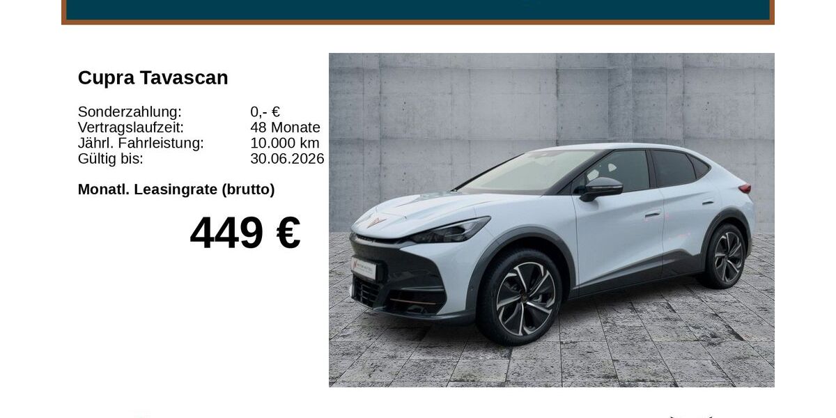 Cupra Tavascan 4.500 km 44.890 &euro; Bayreuth 95448