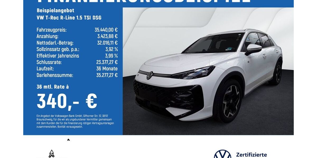 VW T-Roc 25.319 km 35.040 &euro; Wolfenbüttel 38304