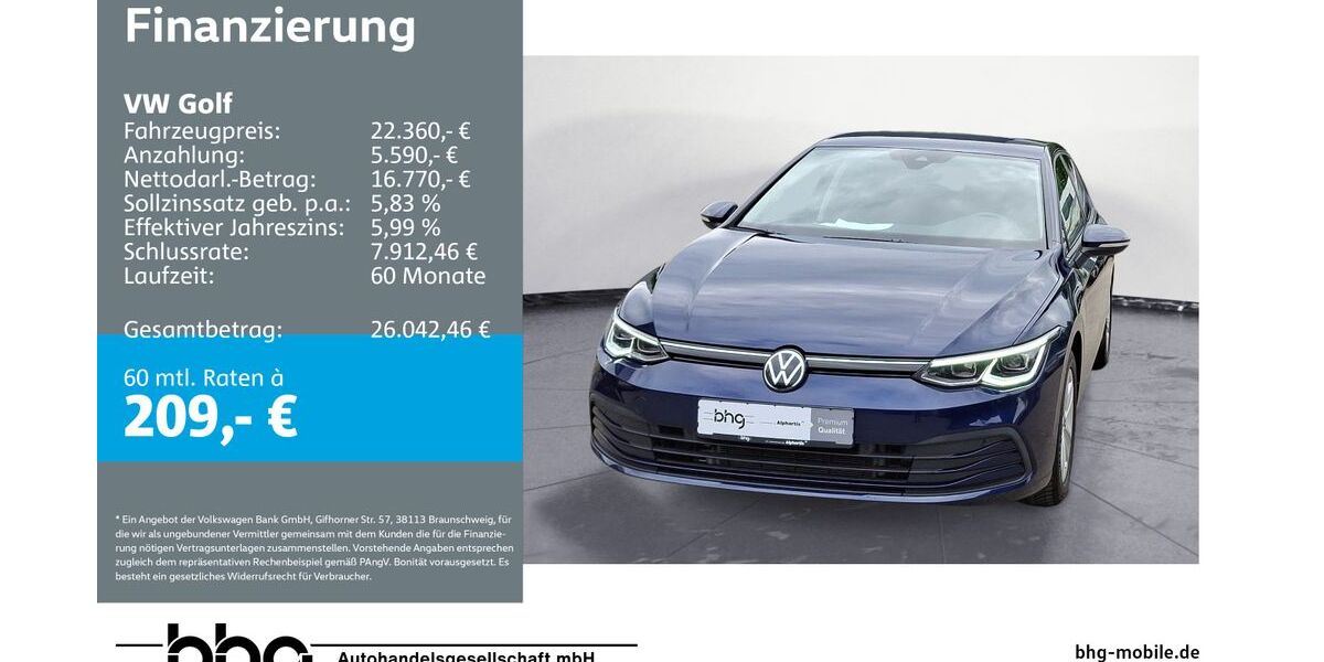 VW Golf 42.250 km 22.360 &euro; Reutlingen 72770