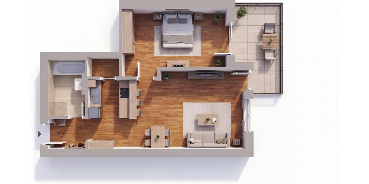 Vermietete 2-Zimmer-Wohnung mit Balkon und TG-Stellplatz in einem modernen Gebäude aus 2015 - Etagenwohnung Frankfurt am Main / Kalbach Kalbach | Angebot:25510376