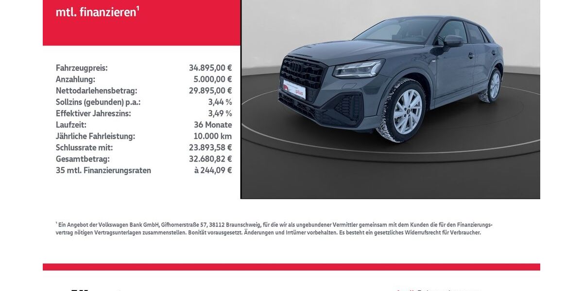 Audi Q2 6.883 km 34.895 &euro; Nordhausen 99734