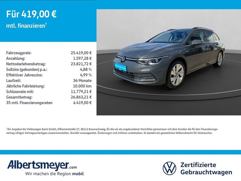 VW Golf 78.673 km 25.419 € Leinefelde-Worbis/DE 37327