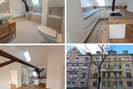 **exklusiv - offen - modern** NEU SANIERTE 2 Zi-Altbau-Whg - mit Marken-EBK + Design-BAD in N-Rabus 2 zimmer