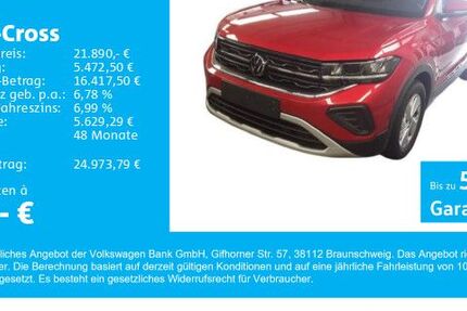 VW T-Cross 9.500 km 21.890 € Gersthofen 86368