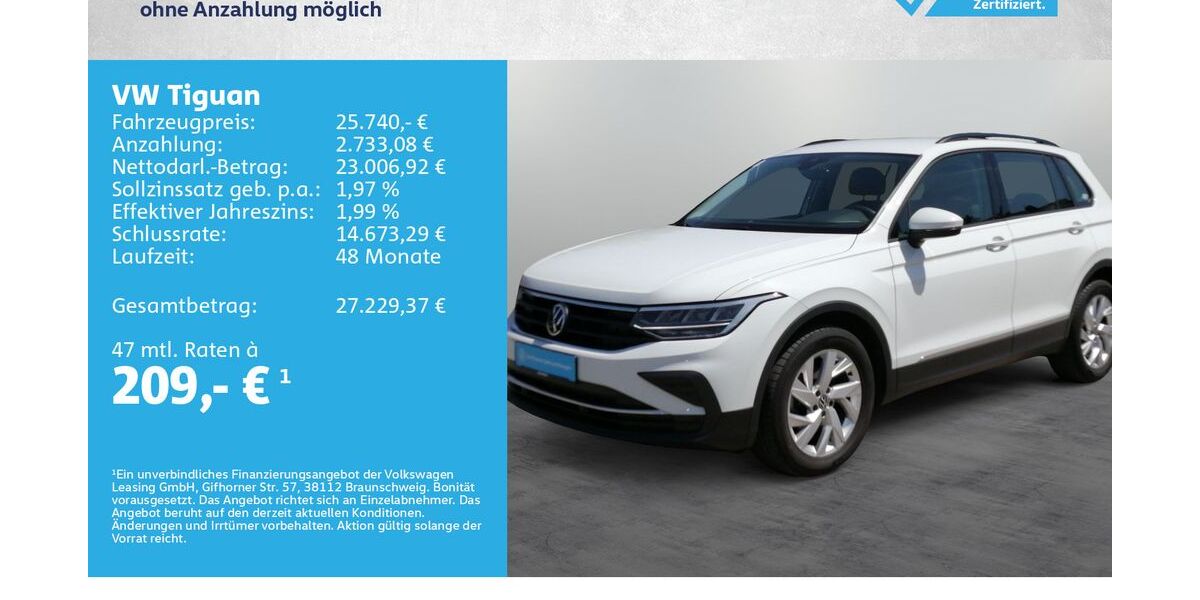 VW Tiguan 78.700 km 24.970 &euro; Kreuzwertheim 97892