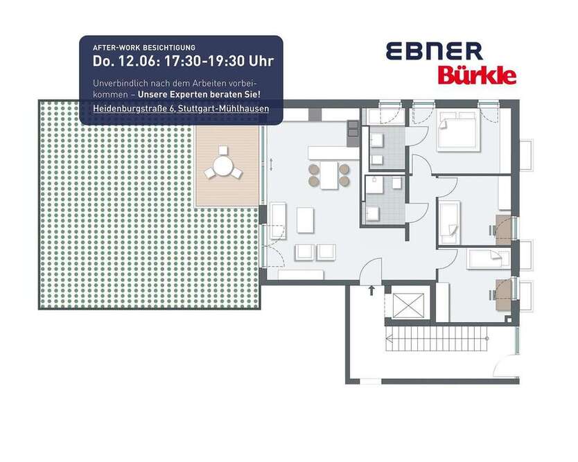 Wohnung zum Kaufen in Stuttgart 551.000 € 96.51 m²