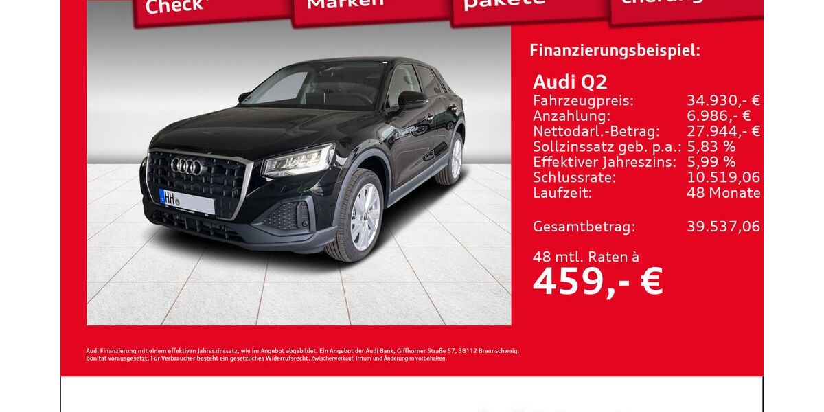 Audi Q2 1.890 km 34.930 &euro; Hamburg 22419