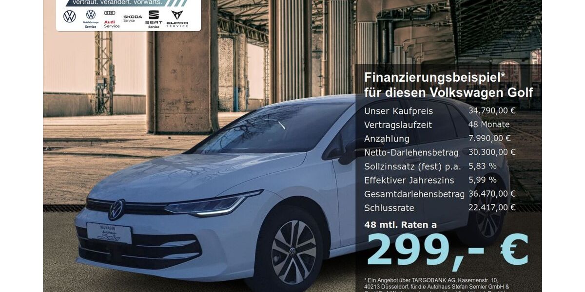 VW Golf 10.000 km 33.490 &euro; Griesheim 64347