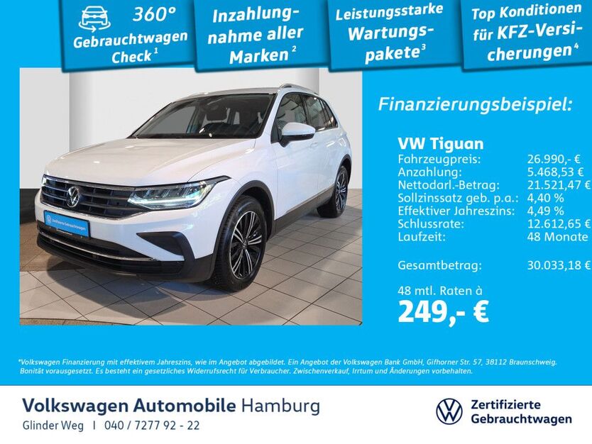VW Tiguan 22.086 km 25.690 € Glinde 21509