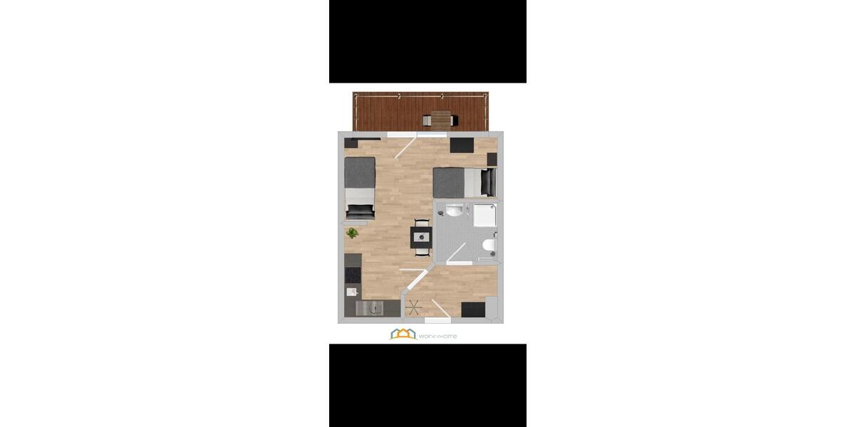 Hochparterre Schwandorf - 1 Zimmer, 35 m&sup2;, 125.000&euro; | Angebot:26452645