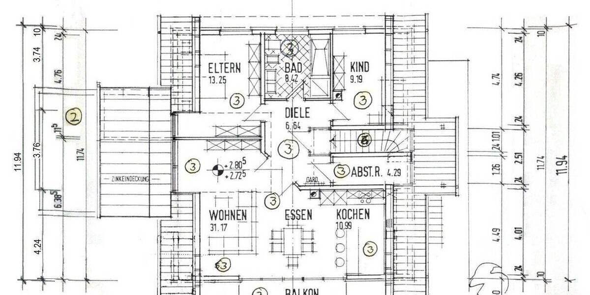 Etagenwohnung Niederlosheim Niederlosheim - 3 Zimmer, 85 m&sup2;, 195.000&euro; | Angebot:26290804